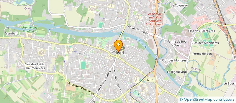 localisation de l'entreprise PLAG  OLIVET