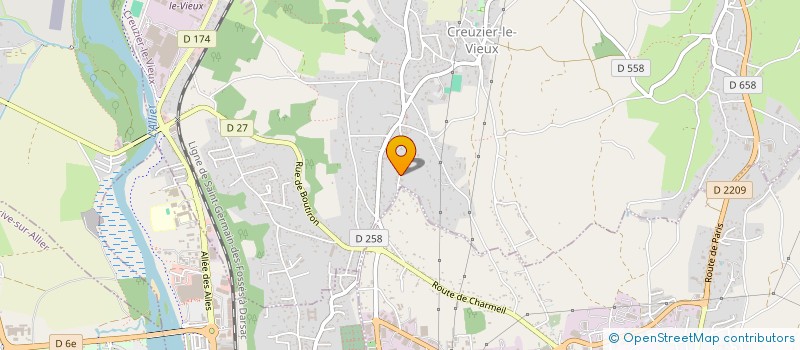 localisation de l'entreprise PLAG II  CREUZIER-LE-VIEUX