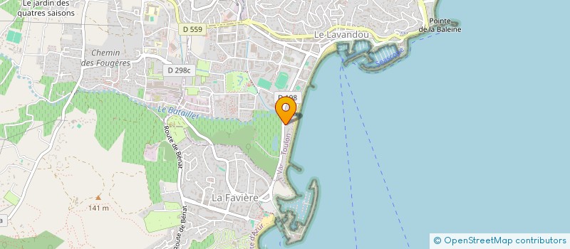 localisation de l'entreprise PLAGE DU BEAU RIVAGE à LE LAVANDOU