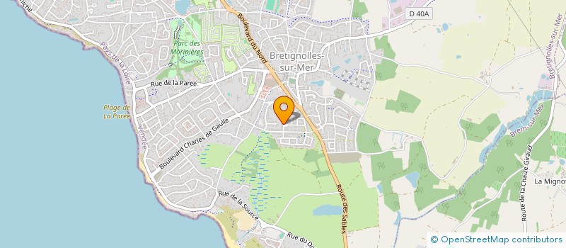 localisation de l'entreprise PLAIDEAU IMMOBILIER à BRETIGNOLLES-SUR-MER
