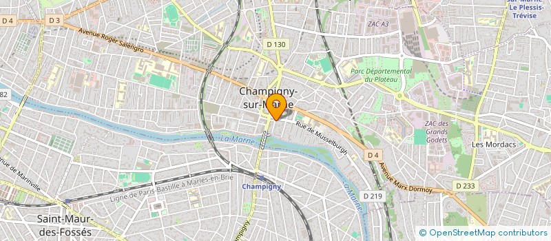 localisation de l'entreprise PLAIN à CHAMPIGNY-SUR-MARNE