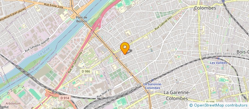 localisation de l'entreprise PLAINE CAFE à COLOMBES
