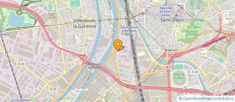 localisation de l'entreprise PLAINE COMMUNE ENERGIE  SAINT-DENIS