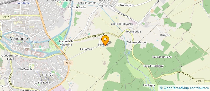 localisation de l'entreprise PLAINE DE BELLEVUE  VENDOME