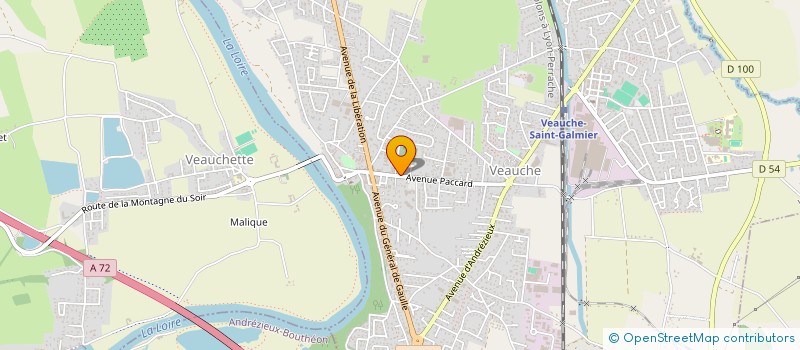 localisation de l'entreprise PLAINE DE CONTES  VEAUCHE