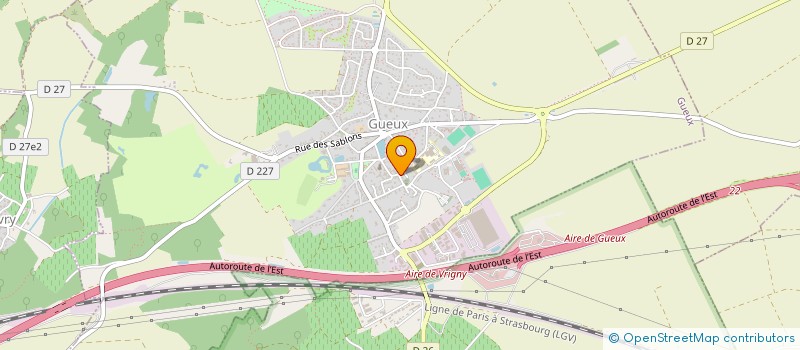 localisation de l'entreprise PLAINE DE JEUX REIMS  GUEUX