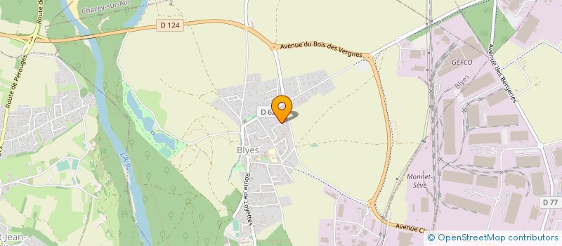 localisation de l'entreprise PLAINE DE L'AIN EXPRESS  BLYES