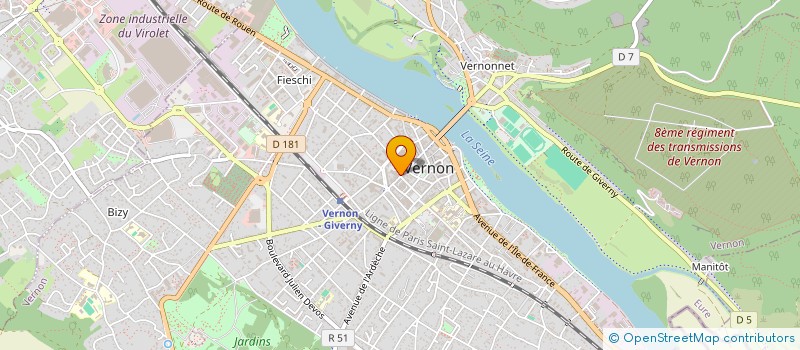 localisation de l'entreprise PLAINE DISTRIBUTION à VERNON