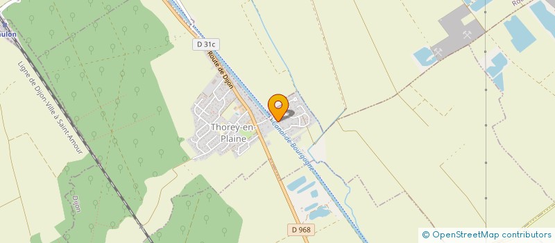 localisation de l'entreprise PLAINE ENERGIE  THOREY-EN-PLAINE