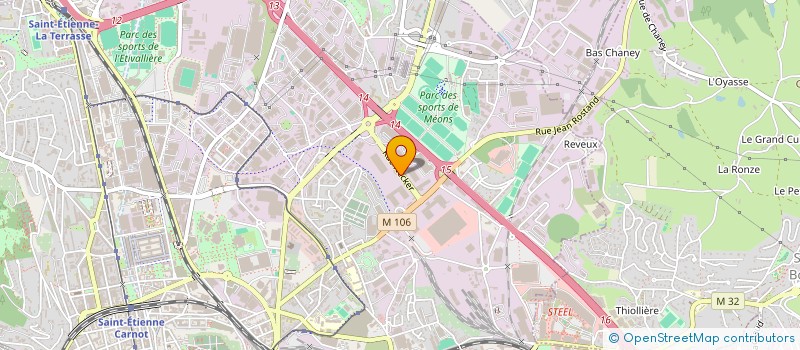 localisation de l'entreprise PLAINE FRUITS SERVICES à SAINT-ETIENNE