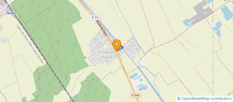 localisation de l'entreprise PLAINE GOURMANDE  THOREY-EN-PLAINE