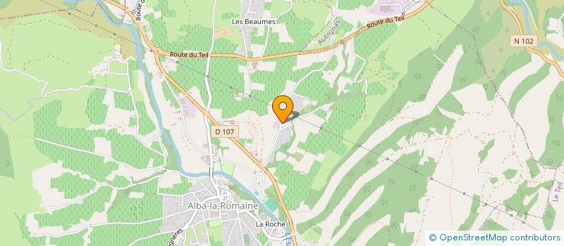 localisation de l'entreprise PLAINE NATURE à ALBA-LA-ROMAINE