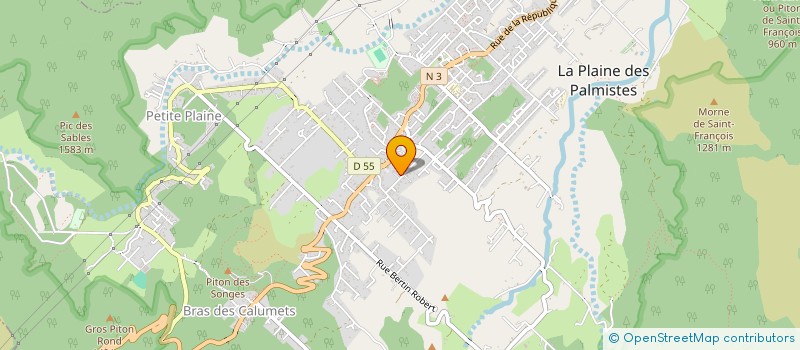 localisation de l'entreprise PLAINE SMASH  LA PLAINE-DES-PALMISTES