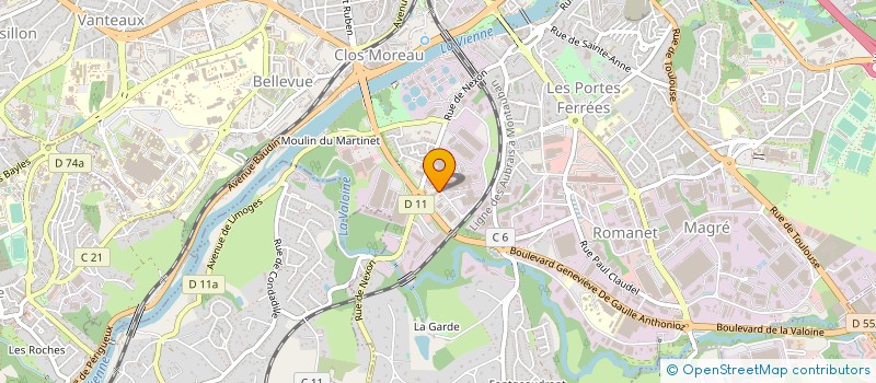 localisation de l'entreprise PLAINEMAISON OCCITANIE à LIMOGES