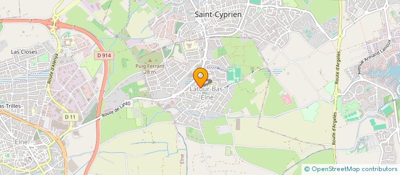 localisation de l'entreprise PLAINITUDE  ELNE