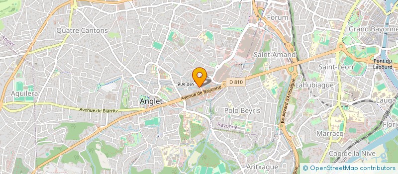 localisation de l'entreprise PLAISANCE 17  ANGLET