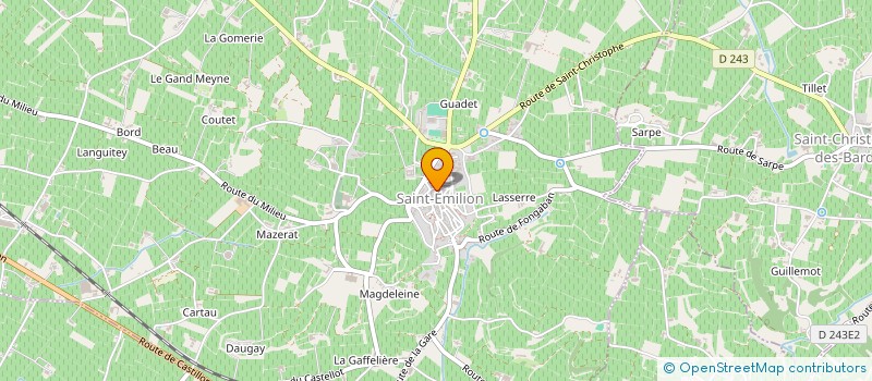 localisation de l'entreprise PLAISANCE à SAINT-EMILION