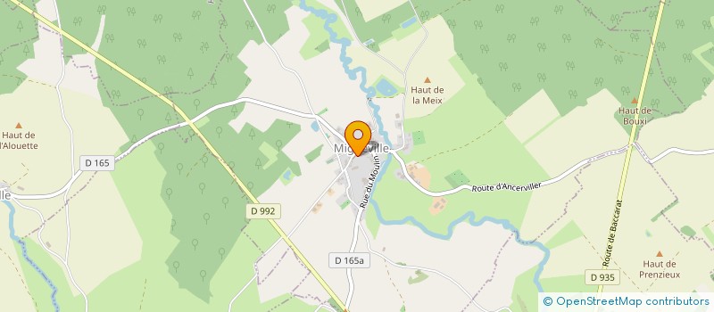 localisation de l'entreprise PLAISANCE  MONTIGNY