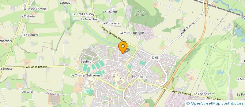 localisation de l'entreprise PLAISANCE  LE RHEU