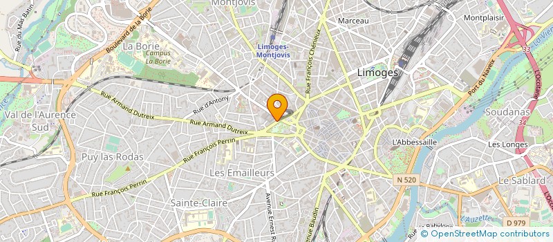 localisation de l'entreprise PLAISANCE à LIMOGES