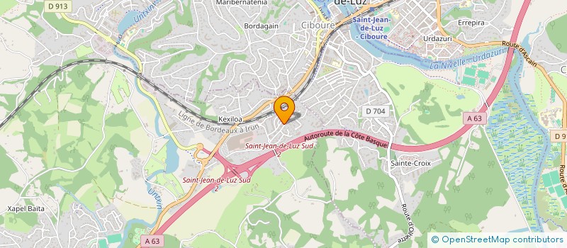 localisation de l'entreprise PLAISANCE  URRUGNE