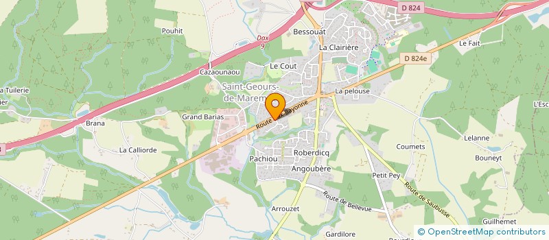 localisation de l'entreprise PLAISANCE à SAINT-GEOURS-DE-MAREMNE