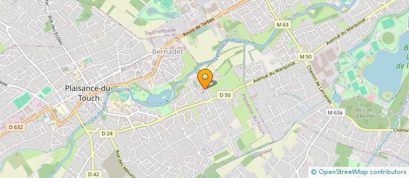 localisation de l'entreprise PLAISANCE ACADEMIE FUTSAL  PLAISANCE-DU-TOUCH