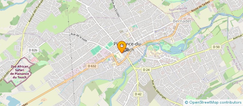 localisation de l'entreprise PLAISANCE AMICALE CYCLISME  PLAISANCE-DU-TOUCH