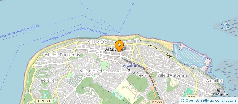 localisation de l'entreprise PLAISANCE BIJOUX  ARCACHON