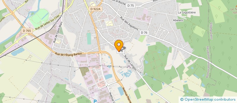 localisation de l'entreprise PLAISANCE IMMOBILIER  ROMORANTIN-LANTHENAY