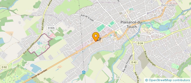 localisation de l'entreprise PLAISANCE MENUISERIE AGENCEMENT à PLAISANCE-DU-TOUCH