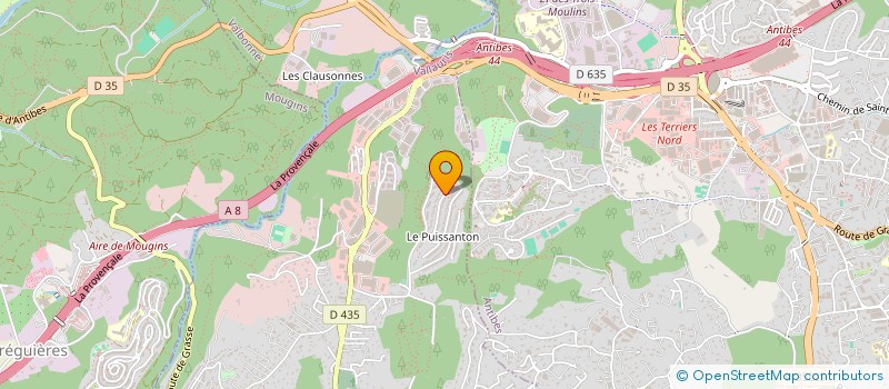localisation de l'entreprise PLAISANCE POLYESTER à VALLAURIS