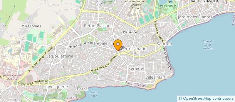 localisation de l'entreprise PLAISANCE PRESSING à SAINT-NAZAIRE