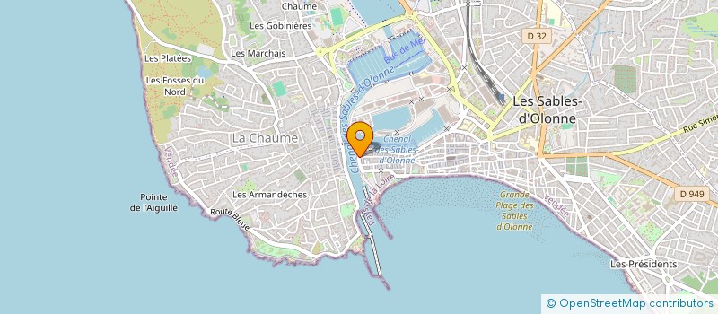localisation de l'entreprise PLAISANCIERS ARTISANS PECHEURS SABLAIS à LES SABLES D'OLONNE