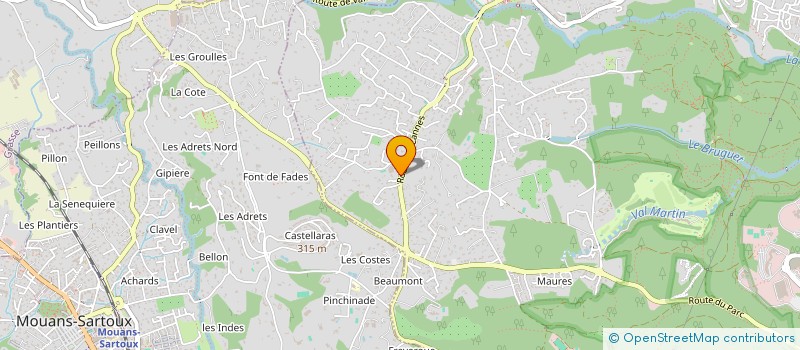 localisation de l'entreprise PLAISANT  VALBONNE