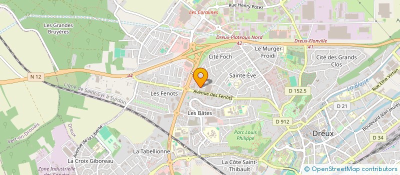 localisation de l'entreprise PLAISIR AUTO-ELEC LIBRE EDUCATION à DREUX