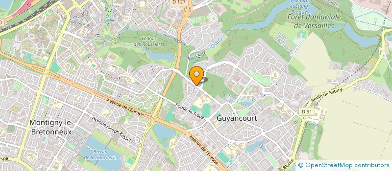 localisation de l'entreprise PLAISIR AVENTURE  GUYANCOURT