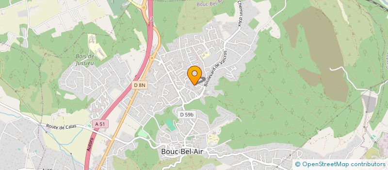 localisation de l'entreprise PLAISIR BASTIDE ET SPA  BOUC-BEL-AIR