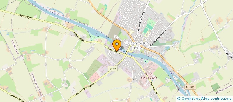 localisation de l'entreprise PLAISIR DANSE à QUESNOY-SUR-DEULE