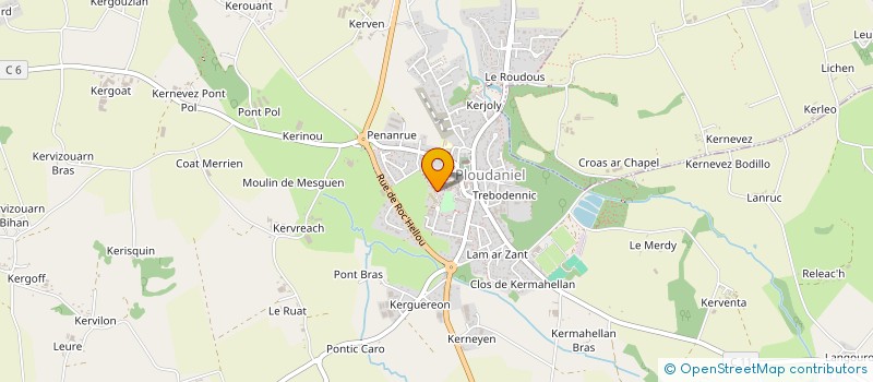 localisation de l'entreprise PLAISIR DE COURIR  PLOUDANIEL