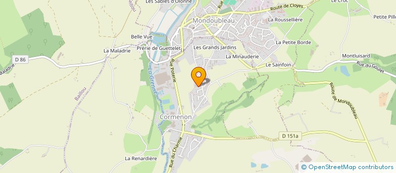 localisation de l'entreprise PLAISIR DE DANSER A CORMENON  CORMENON