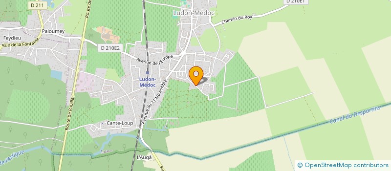 localisation de l'entreprise PLAISIR DE VIVRE-CLUB TROISIEME AGE  LUDON-MEDOC
