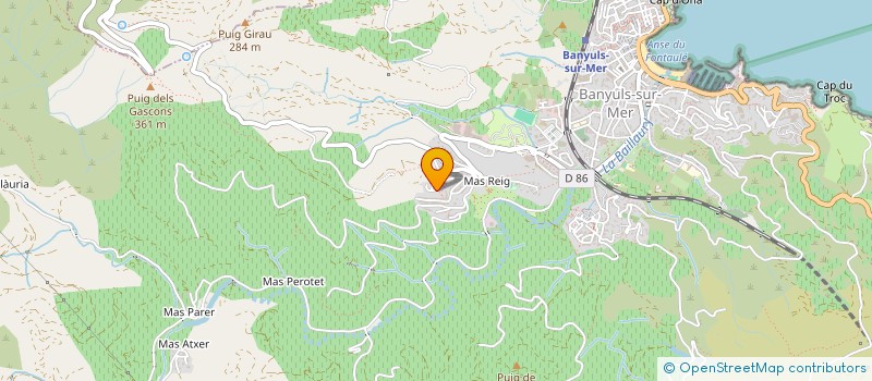 localisation de l'entreprise PLAISIR DES FLEURS  BANYULS-SUR-MER