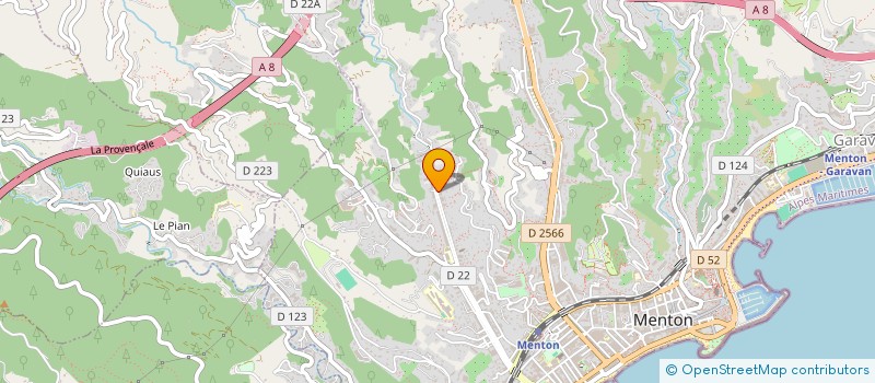 localisation de l'entreprise PLAISIR DES MOTS  MENTON