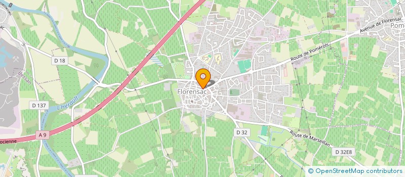 localisation de l'entreprise PLAISIR DES SAVEURS  FLORENSAC