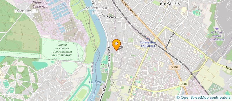 localisation de l'entreprise PLAISIR DU LOGIS  LA FRETTE-SUR-SEINE