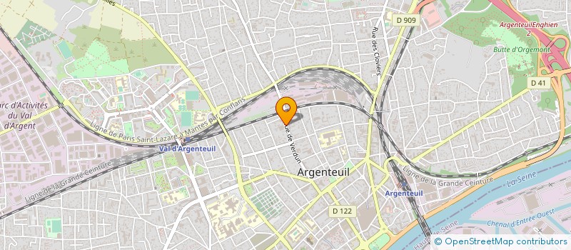 localisation de l'entreprise PLAISIR ET JOIE DE VIVRE à ARGENTEUIL