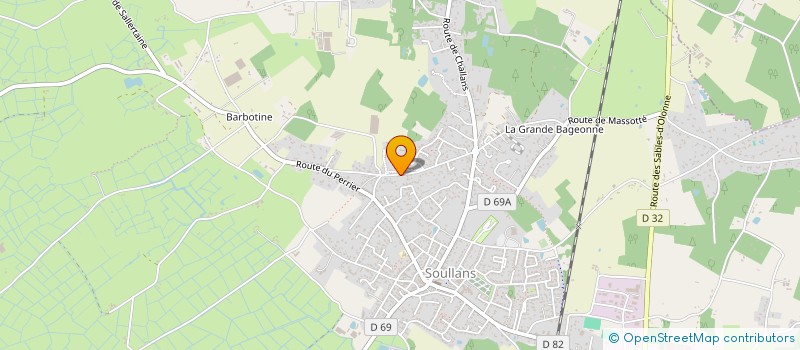 localisation de l'entreprise PLAISIR ET PASSION DES VINS  SOULLANS