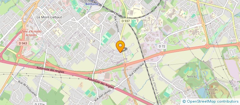 localisation de l'entreprise PLAISIR ET SANTE PAR LE SPORT  BETHUNE