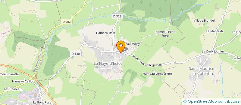 localisation de l'entreprise PLAISIR EVASION ACTION  LA HAYE-D'ECTOT